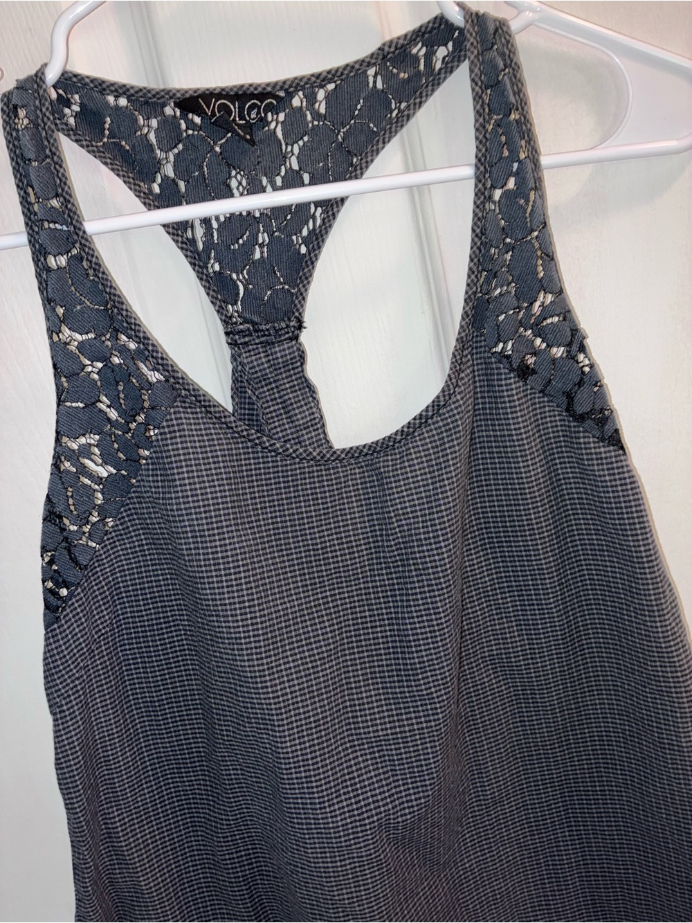 Volcom Black Lace Racerback Tank Top - Picture 2 of 4
